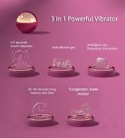 Vibrador 3 en 1 para mujer, estimulador de clítoris, Juguetes sexuales, vibradores de succión de conejo femenino, productos para adultos - details 3
