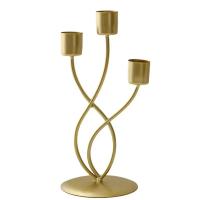 European Metal Candle Holder Iron Candlestick Irregular Pillar Candle Stand Wedding Party Dining Table Centerpiece Home Decor - details 10