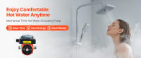 Bomba de Recirculación de Agua Caliente SucceBuy con Temporizador, Caudal de 38 LPM, Sistema de Circulación de 100W, CA 220-240V, Conector de G3/4 a G1/2, Apta para Calderas y Calentadores de Agua Solares - details 0