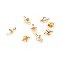 Cuentas de Perlas de Brasso Dorado 18K 40PCS Huecos Medios Suministros para Hacer Joyería DIY - details 15