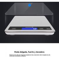 Báscula de Cocina Eléctrica Precisa Recargable por USB Acero Inoxidable Resistente al Agua con Pantalla LCD Ideal para Hacer Dieta, Cocinar, Hornear - details 12