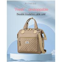 Bolsa de tela impermeable de nailon portátil de gran capacidad bolsa de almuerzo de hilo de bordado para mujer bolsa de hielo bolsa de picnic para salir - details 2