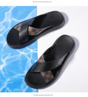 Zapatillas de Moda para Hombres en Verano Suela Suave de Lujo con Luz Diseño de Tiraje Exterior Personalizable Tendencia de Sandalias de Playa - details 17