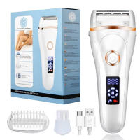 Depiladora Mujer, 3 en 1 Depiladora Eléctrica Mujer, Depiladora Inalámbrica Wet & Dry para Todo el Cuerpo, USB Recargable 600mAh,Pantalla LCD, Afeitadora Eléctrica para Mujer, IPX6 - details 8