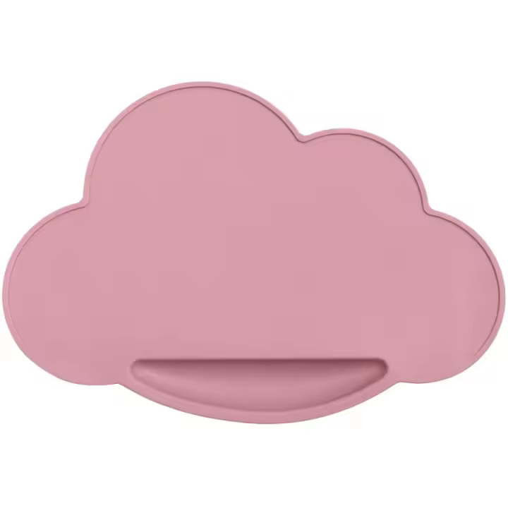 Posavasos de Nube de Silicona Portátil Placa Antideslizante para Alimentos de Bebé Vajilla Infantil - 1