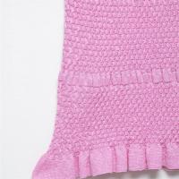 Vestido de estilo vacacional sin mangas con cuello halter y espalda descubierta de punto delgado 2025 para mujer. - details 3