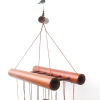 Campanas de viento de tubos de bambú hechas a mano, música sintonizada hueca, carillón de viento de bambú Natural con escalera - details 3