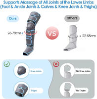 Masajeador de piernas con presión de aire para relajación muscular y drenaje líquido 360 °   Promueve la circulación sanguínea - details 26