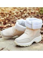 Botas de Nieve cálidas para mujer, zapatos deportivos de fondo grueso, de terciopelo, resistentes al desgaste, Invierno - details 19