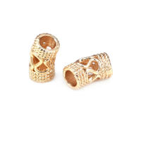 Gran Espaciador de Cilindro de Latón Dorado de 18K Accesorios para Hacer Pulseras - details 32