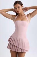 Vestido de tirantes plisado con empalme de moda, estilo francés, puro deseo, temperamento, novedad de verano 2025 - details 2