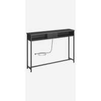 Mesa de Consola de Vidrio Templado Dorado Mesa de Entrada Ajustable con Marco de Metal para Sala de Estar - details 15