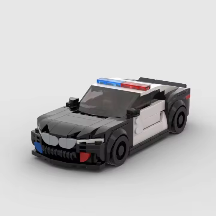 Bloques de construcción MOC de juguete de coche de policía de ciudad, juegos de construcción de bloques de vehículos de ciudad, juguetes, ladrillos de construcción de automóviles de ciudad DIY para niños y adultos-318PCS - 1