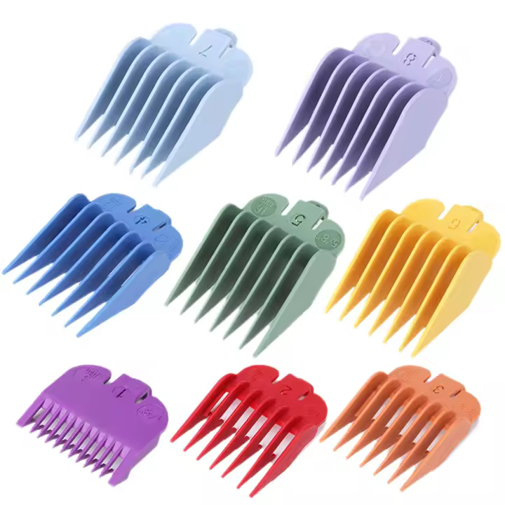 Funda de repuesto para cortadora de pelo profesional, peine guía de accesorios, 8 colores y tamaño, apto para recortadoras Wahl - 1