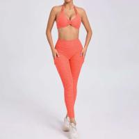 Traje de entrenamiento de gimnasia reforzado deportivo para mujer, ropa deportiva para mujer, traje de yoga rojo, negro y rosa 2024 - details 28