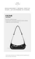 Bolso Cruzado de Moda de Luna Media de Cuero Suave Bolso Oblicuo de Hombro con Sensación Premium - details 6