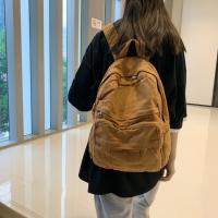 Mochila Mujer Lona, Estilo Retro, Gran Capacidad, Estudiante, Moda Coreana - details 16