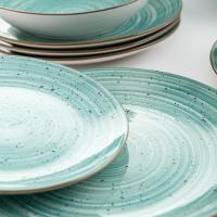 Vajilla completa moderna de porcelana para 6 personas (18 piezas) de Montreal | Platos llanos, Platos hondos, Platos de postre, Color Único, Talla Estándar - details 3