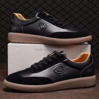 Nuevo 2025 zapatos de cuero de lujo clásicos totalmente blancos para hombres con corbata de vaca zapatos casuales negros formales, marca italiana, superventas - details 3