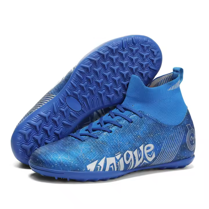 Uñas altas rotas, zapatos largos de entrenamiento de césped artificial, zapatos de fútbol profesional - 1