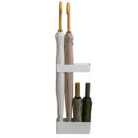 Soporte de Paraguas Ajustable Montado en la Pared Sin Perforación, Altura Ajustable, Duradero para Entrada de Casa - details 0
