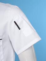 Camisa de Chef para hombre, uniforme de trabajo, abrigo de Chef con cuello cruzado, cocina, restaurante, Hotel, chaqueta de cocina Unisex con bolsillos, Tops de Chef - details 19