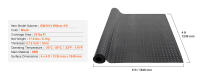 SucceBuy Rollo de suelo de goma con placa de diamante, alfombrilla de garaje SBR de 3 mm x 4 pies x 6 pies, fácil de limpiar, para debajo de automóviles, garaje, uso industrial, gimnasio, negro - details 5