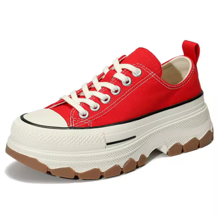 Nuevo clásico de las mujeres de alta parte superior zapatos de lona estudiante versátil zapatos de la junta de las mujeres ins de moda estilo casual - 1
