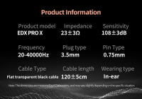 Original KZ EDX Pro X/PRO/Lite Dynamic Drive Earphone Hifi Heavy Bass Music Sport Earbuds In Ear Noise Cancelling Wired Headsets - details 10