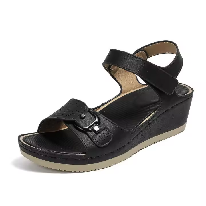 Sandalias de tacón alto con cuña ligeras para mujer de moda de alta calidad - 1