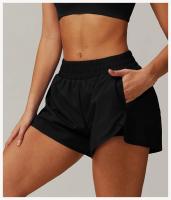 Pantalones de Yoga de Secado Rápido Diseño de Dos Piezas para Levantamiento de Glúteos - details 15