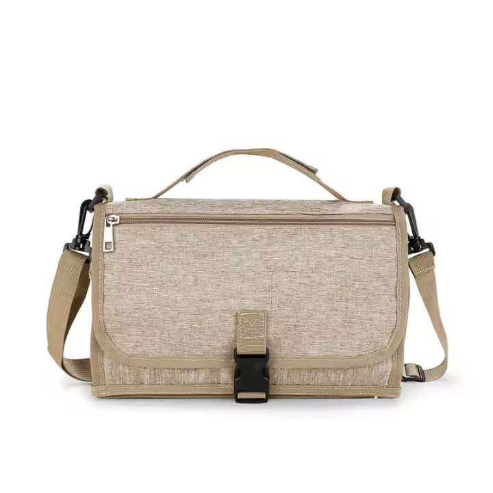 Bolsa de pañales portátil para Bebe, almohadilla para cambiarse pañales impermeable para recién nasido, cambiador with bolsills - 1