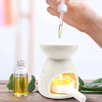 Portavelas de cerámica para té, aceite perfumado, calentador de cera, decoración para dormitorio, sala de estar, balcón, Patio, mesa - details 2