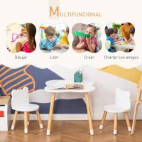 Sala de Juego Dormitorio de Niños 56x56x50 cm s 28x25x46 cm Natural Blanco - details 4