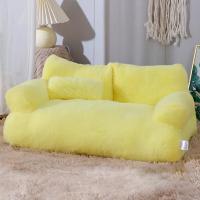 Sofá suave y cómodo para mascotas, cama extraíble y lavable, nido de felpa antideslizante, cojín decorativo para dormir para gatos, suministros para mascotas, 1 Juego - details 14