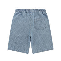 2025 top-tier trendy brand best-selling washed denim fabric, summer jacquard drawstring European-style men's shorts, boyfriend-style loose and versatile casual five-pocket pants - details 9