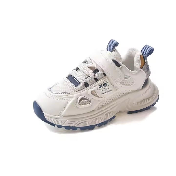 Zapatos de niños 2025 verano nuevos niños de malla transpirable zapatos deportivos medianos y grandes niños niñas moda casual papá zapatos. - 1