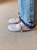 Sandalias Planas Retro Tejidas para Mujer 2025 Cómodas y Ligeras con Hebilla de Metal - details 9