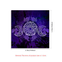 Mantel de Estrella de Cinco Puntas Luna Morada Divinación con Péndulo Decoración de Altar - details 4
