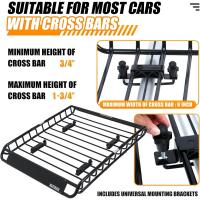 Techo de Almacenamiento de Acero Superior 46 x 36 x 4-1/2 Pulgadas Para SUV y Camionetas - details 5