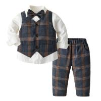 Ropa de primavera y otoño para niños nuevos productos, conjunto de tres piezas de traje para niños - details 18