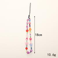Cordón de teléfono con cuentas hecho a mano, correa de muñeca con cuentas, cadena de teléfono con perlas, eslinga antipérdida colorida, accesorios para teléfono móvil - details 1