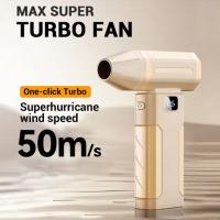 Mini ventilador Turbo Jet de 450000RPM, pantalla LED, Motor sin escobillas, potente soplador de aire, lámpara de iluminación, soplador de polvo eléctrico de alta velocidad - details 5