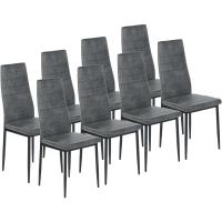 Sillas de Comedor Juego de 4 Sillas de Metal para Cocina, Silla de Mesa Comoda Silla con Asiento Tapizado, Negro - details 92