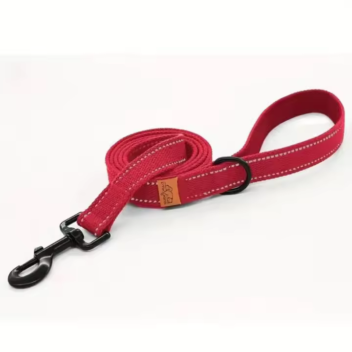 Nylon reflectante de 6 pies con mango acolchado suave, anillo en D adecuado para caminar y entrenar, correa para perros pequeños y grandes - 1