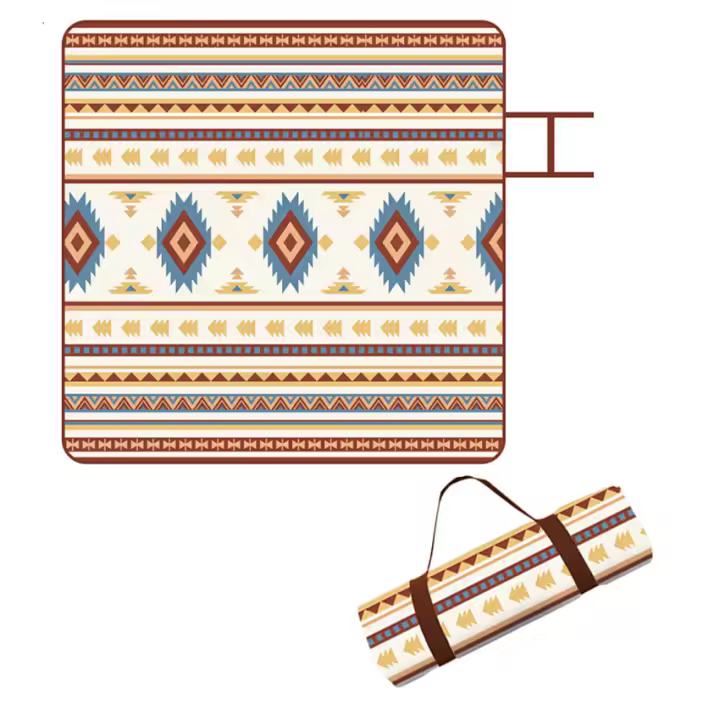 Manta de picnic impermeable 200 x 200 para exteriores, Manta de camping impermeable, sin arena, manta de playa grande, portátil, lavable, para playa, barbacoa, picnic, senderismo, viajes, camping - 1