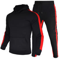 Sudadera con capucha para hombre, traje de pantalones casuales, tendencia de moda, otoño e invierno, nuevo - details 2