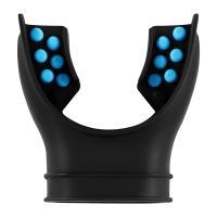 Regulador de Boquilla de Snorkel Boquilla de Buceo Accesorio Universal Reemplazo Respirador de Silicona de Buceo Azul - details 1