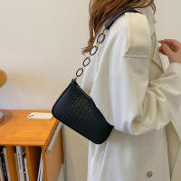 Bolso de mano cuadrado pequeño para mujer, diseño de fieltro para las axilas, moderno, para Debo de la Media Luna - details 5