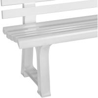 Banco de Jardín 3 Plazas 145x49x74cm Capacidad 240Kg Asiento Exterior Patio Terraza Verde - details 23